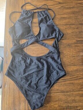 Black Cutout One-Piece Swimsuit
